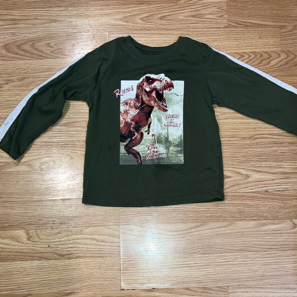 Garanimals Dark Green Dinosaur Long Sleeve Tee